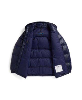 Big Boys Glossed Hooded Down Jacket