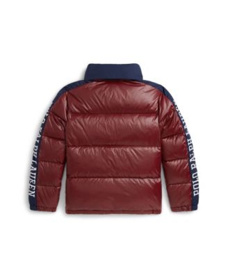 Big Boys Logo Down Hooded Jacket