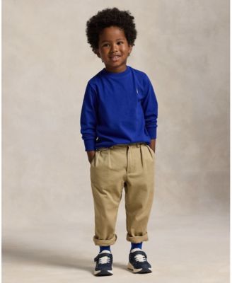 Toddler and Little Boys Cotton Jersey Long Sleeve T-Shirt
