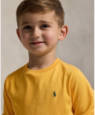 Toddler and Little Boys Cotton Jersey Long Sleeve T-Shirt