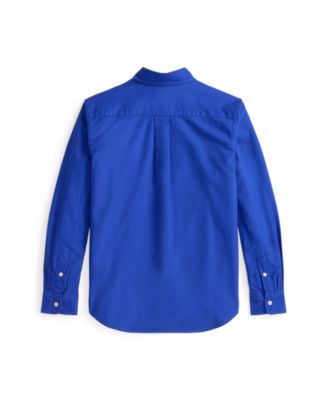 Big Boys Garment-Dyed Cotton Oxford Shirt