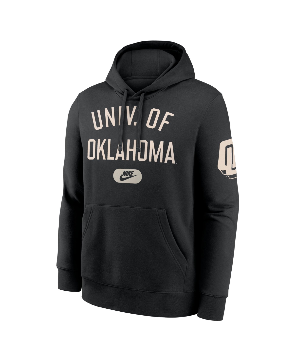 Nike Black Oklahoma Sooners Club Fleece Fashion Hoodie In Black