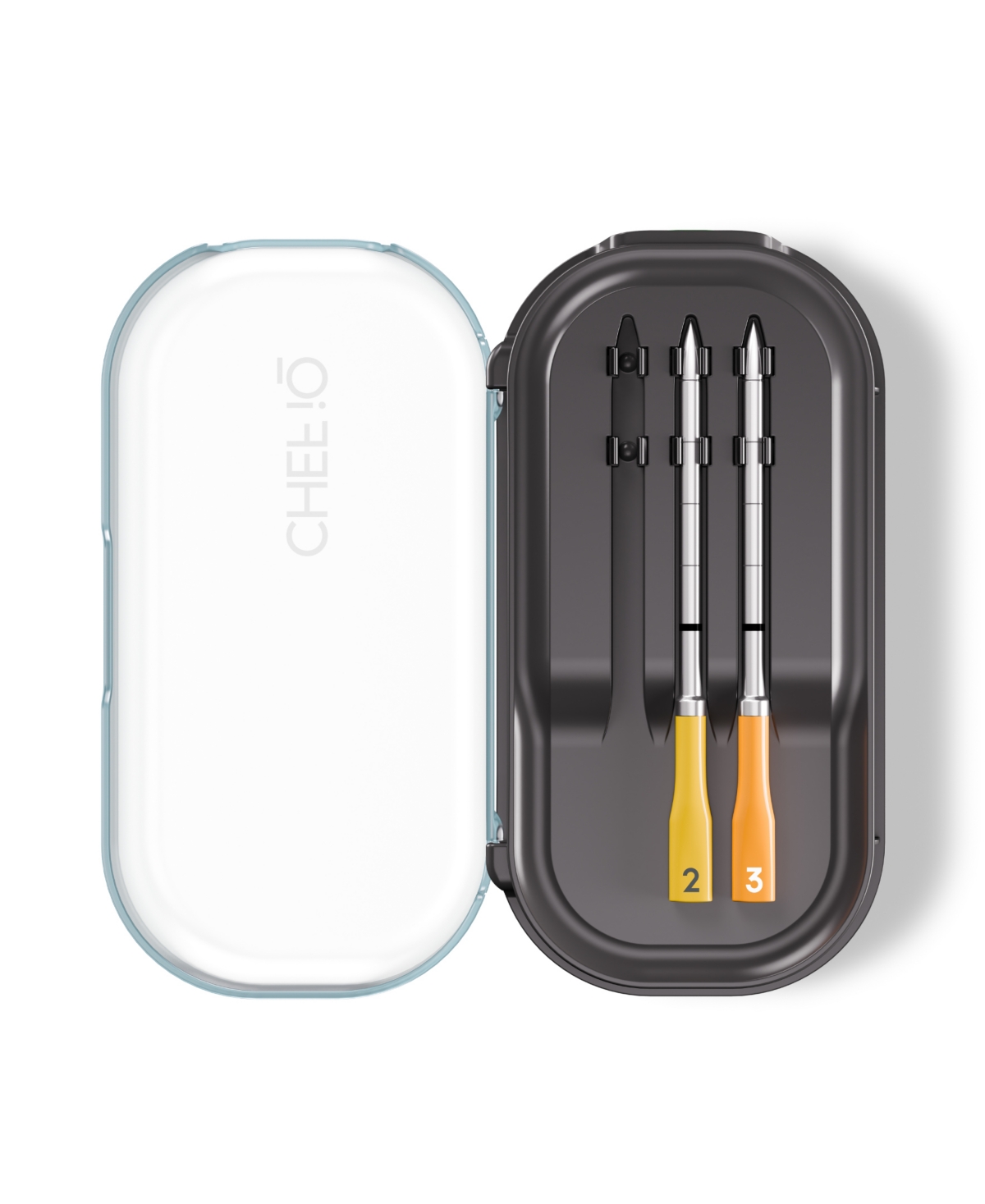 Chefman Iq Sense Smart Thermometer, 3 Temperature Probes In Gray