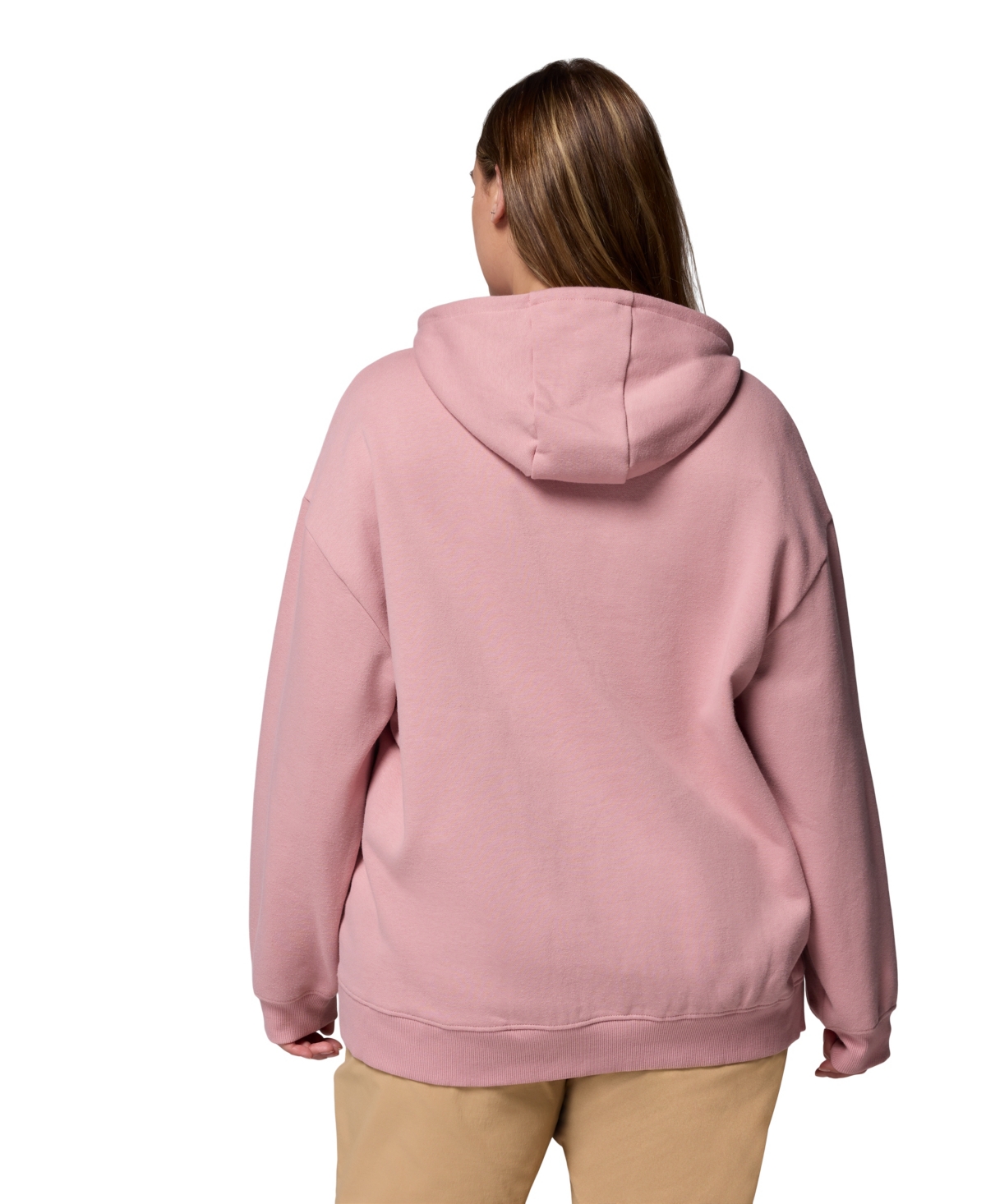 Columbia Plus Size Aldermore Kangaroo Pocket Hoodie In Pink