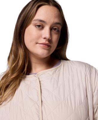 Plus Size Copper Crest Collarless Jacket