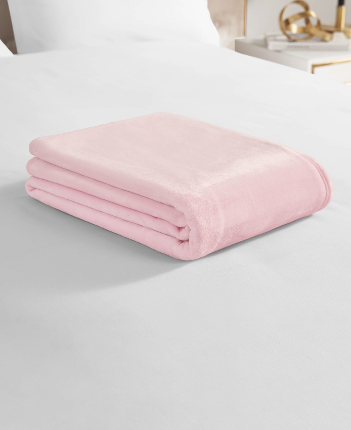 Juicy Couture Plush Throw, 50" X 70" In Pink