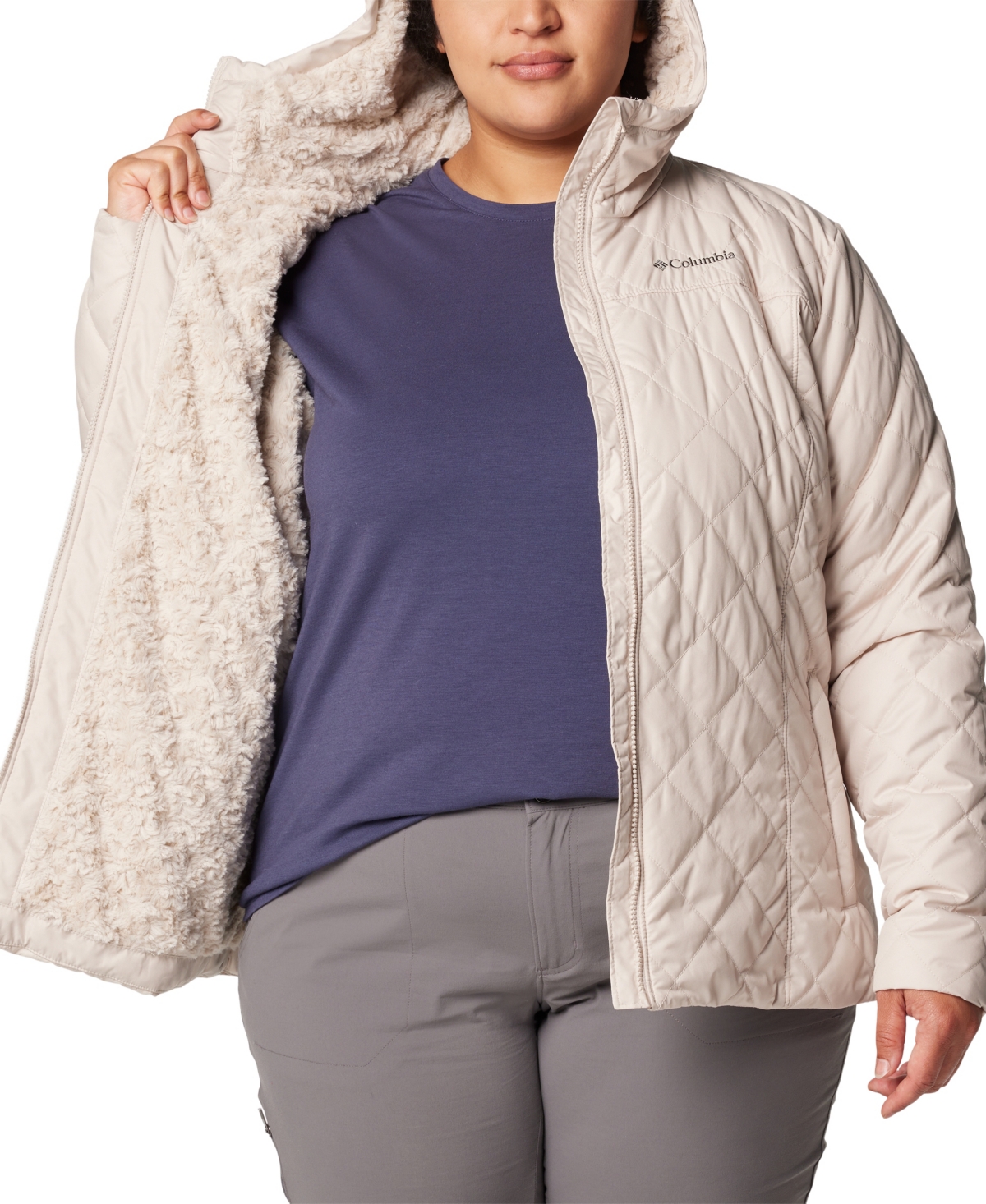 Columbia Women's Copper Crest Ii Hooded Jacket In Gray
