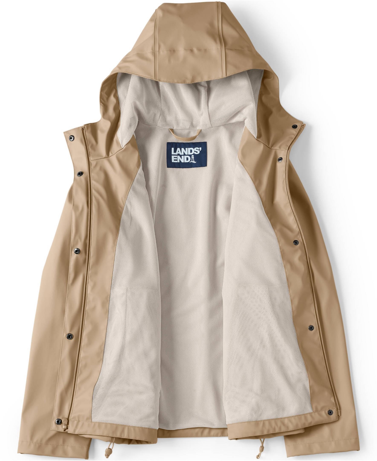 Lands' End Women's Squall Waterproof Rain Slicker Jacket