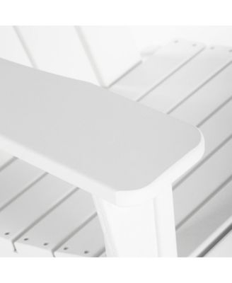 Outdoor Patio Porch Rocking Adirondack Chair (Set of 2)