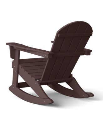 Outdoor Patio Porch Rocking Adirondack Chair (Set of 2)