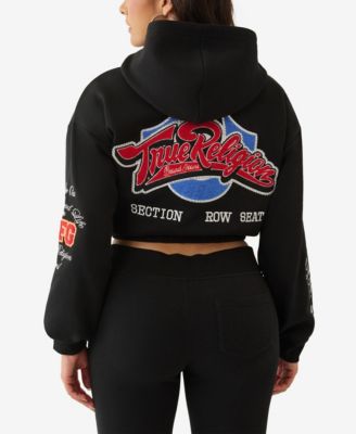 Women's Crystal Patched Zip Hoodie