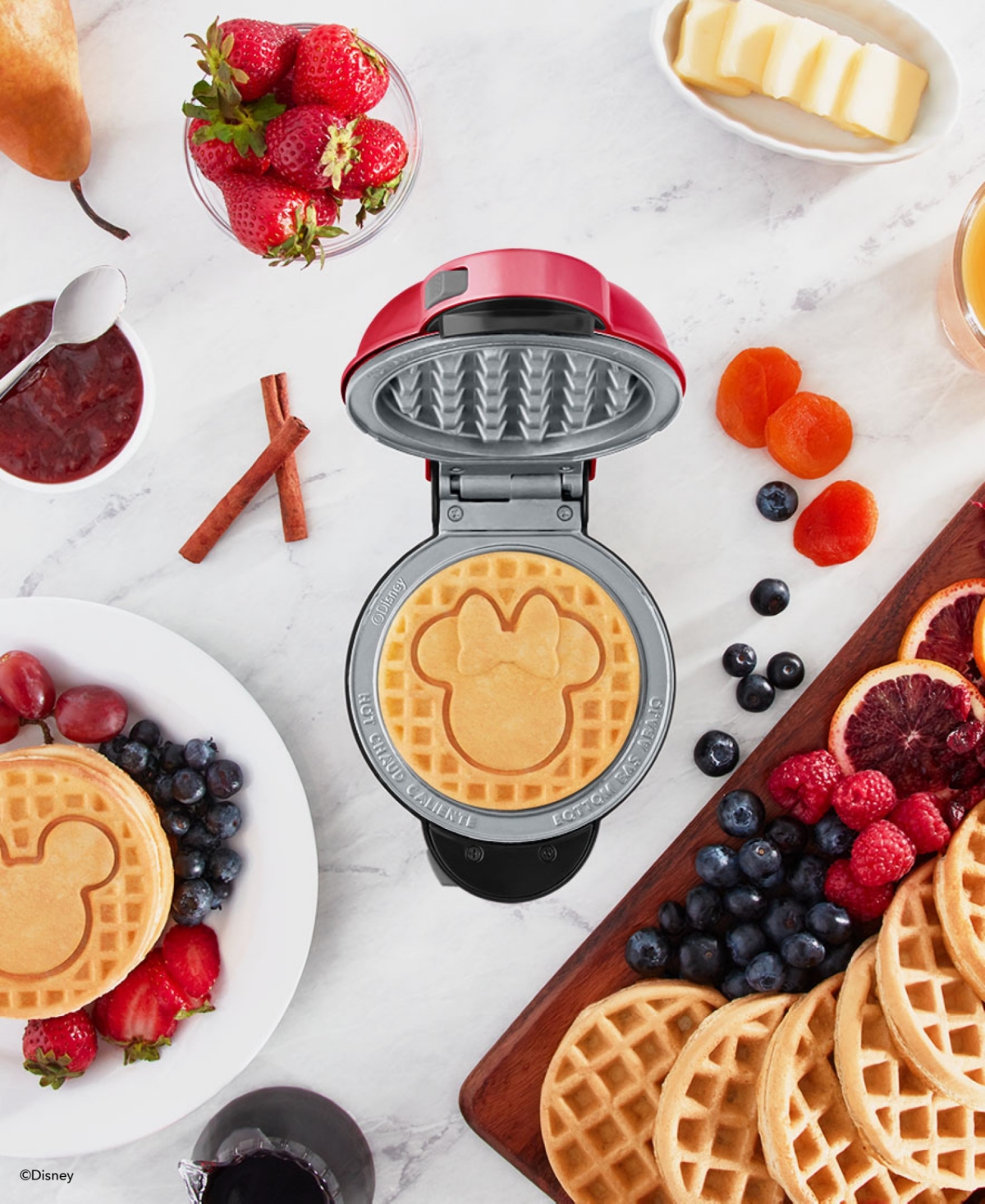 Dash Disney Multimaker Mini 2-pc. Plate Pack With Mickey And Minnie Head In Gray