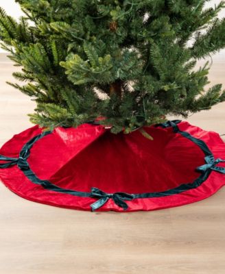 48" Christmas Tree Skirt with Bows