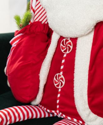 60" Christmas Oversized Fabric Santa with Dangle Legs