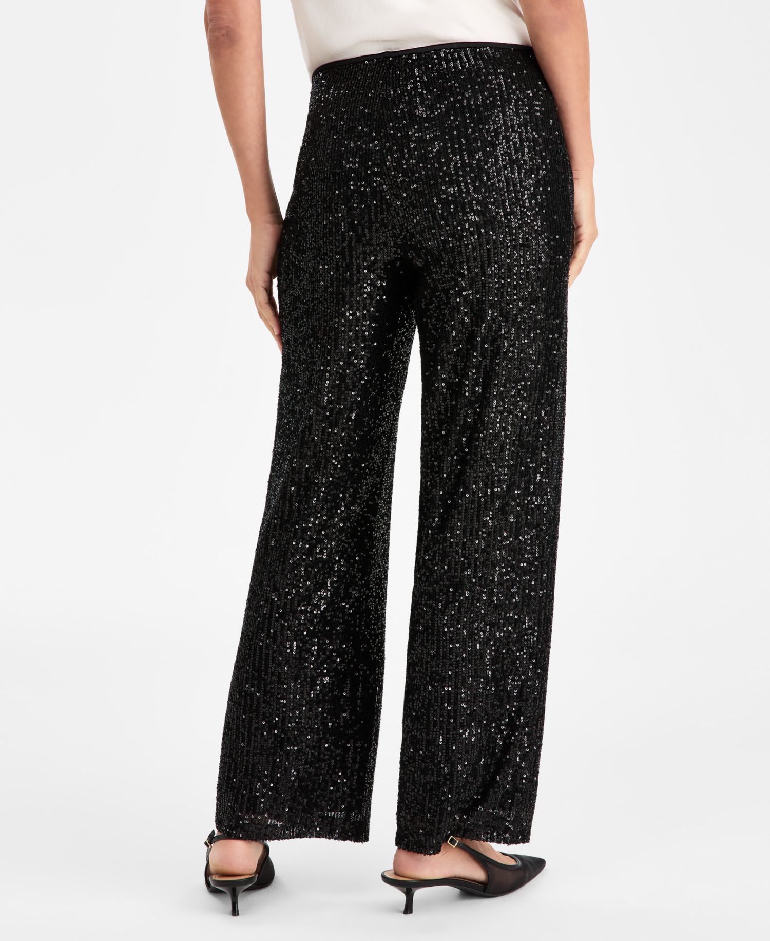 Women's Sequinned Pull-On Pants