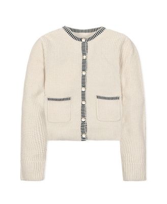 Women's Organic Tweed Stitch Sweater Cardigan