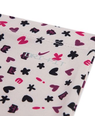 Girls' 4-6X Essentials Top and Allover Print Femme Leggings,  2-Piece Set