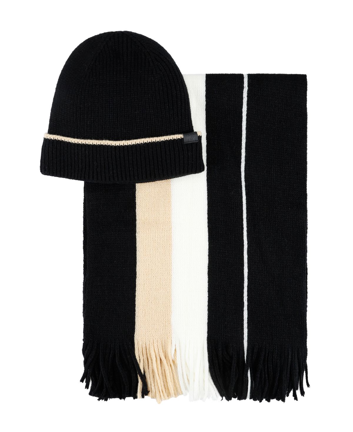 Мужской комплект из шапочки и шарфа-ленты, состоящий из 2 предметов