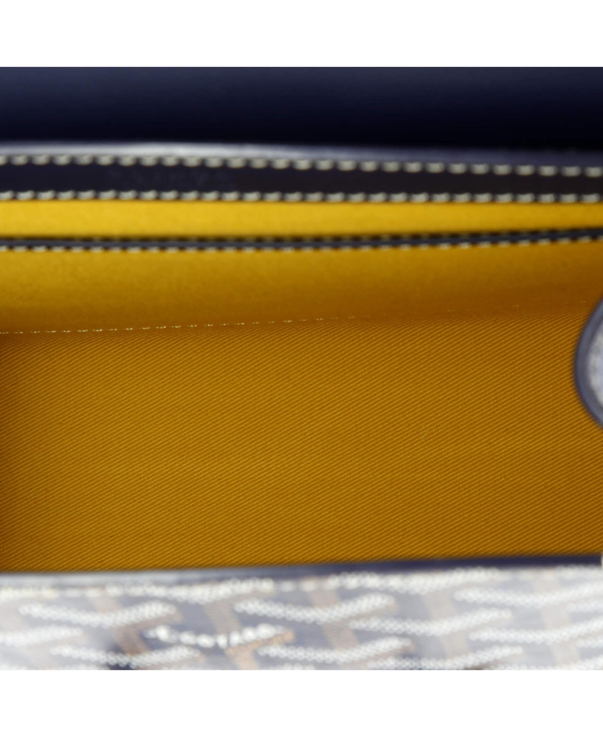 Pre-Owned Goyard Pm Saigon Top Handle Bag Coated Canvas with Leather