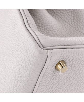 Pre-Owned Hermes Kelly 28 Handbag Light Togo with Gold Hardware