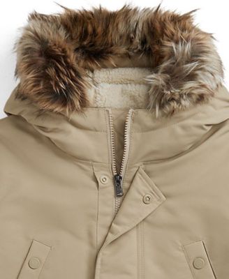 Big Boys Faux-Fur-Trim Down Parka