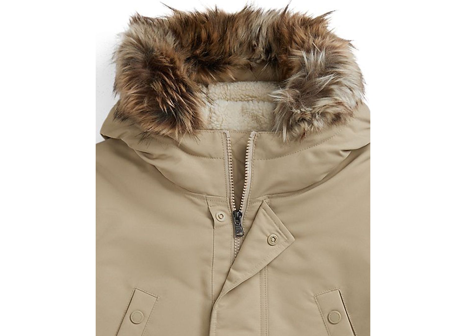 Big Boys' Faux-Fur-Trim Down Parka