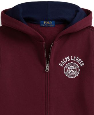 Big Boys Logo Fleece Full-Zip Hoodie