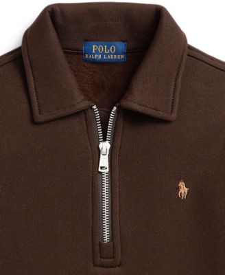 Toddler and Little Boys 2-7 Fleece Quarter-Zip Pullover Sweatshirt