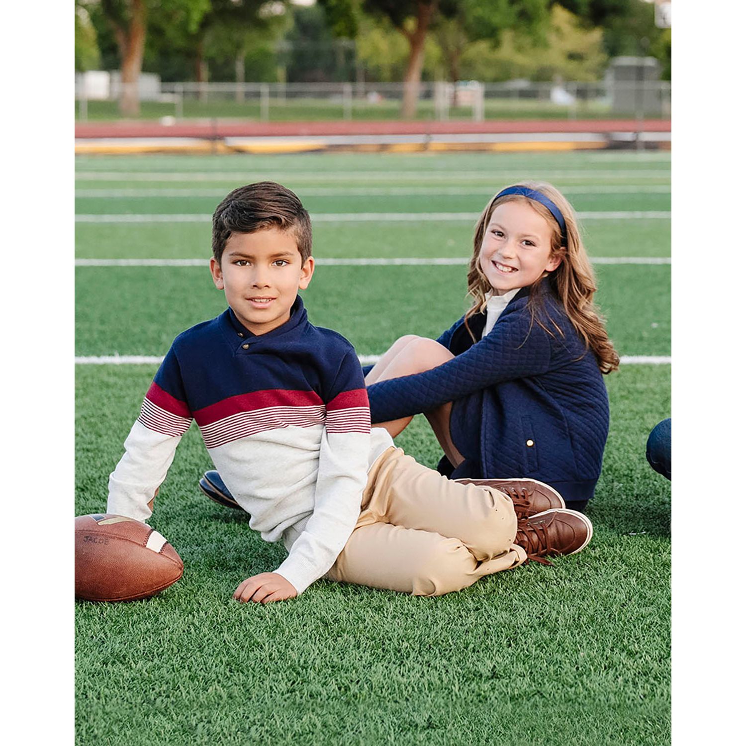 Hope and Henry Little and Big Boys' Organic Long Sleeve Shawl Collar Cable Sweater with Elbow Patches