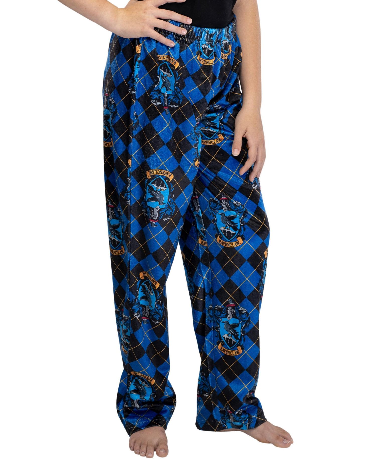 Girls' Hogwarts Houses Crest Plaid Lounge Pants Kids Pajamas