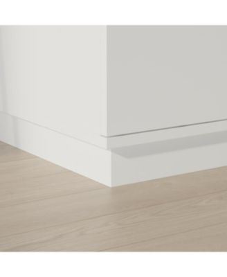 Kitchen island with 6 drawers, 4 doors, island storage table with shelves, coffee station and microwave rack for home, dining room, white, wooden