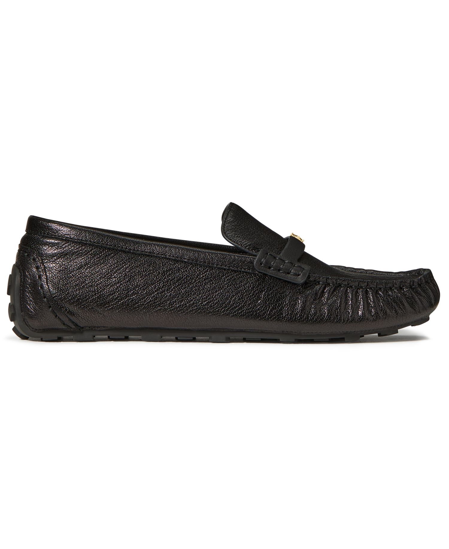 Women's Flower Stud Round Toe Moccasin Loafers