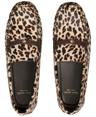 Women's Flower Stud Round Toe Moccasin Loafers