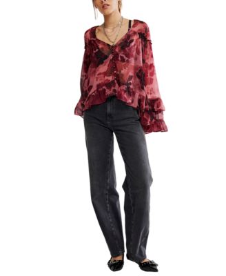 Women's Day Dreaming V-Neck Blouse