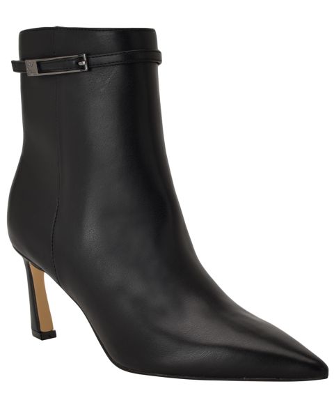 Женские ботинки Calvin Klein Alenna Buckle Strap Stiletto Booties, цвет: Чёрный