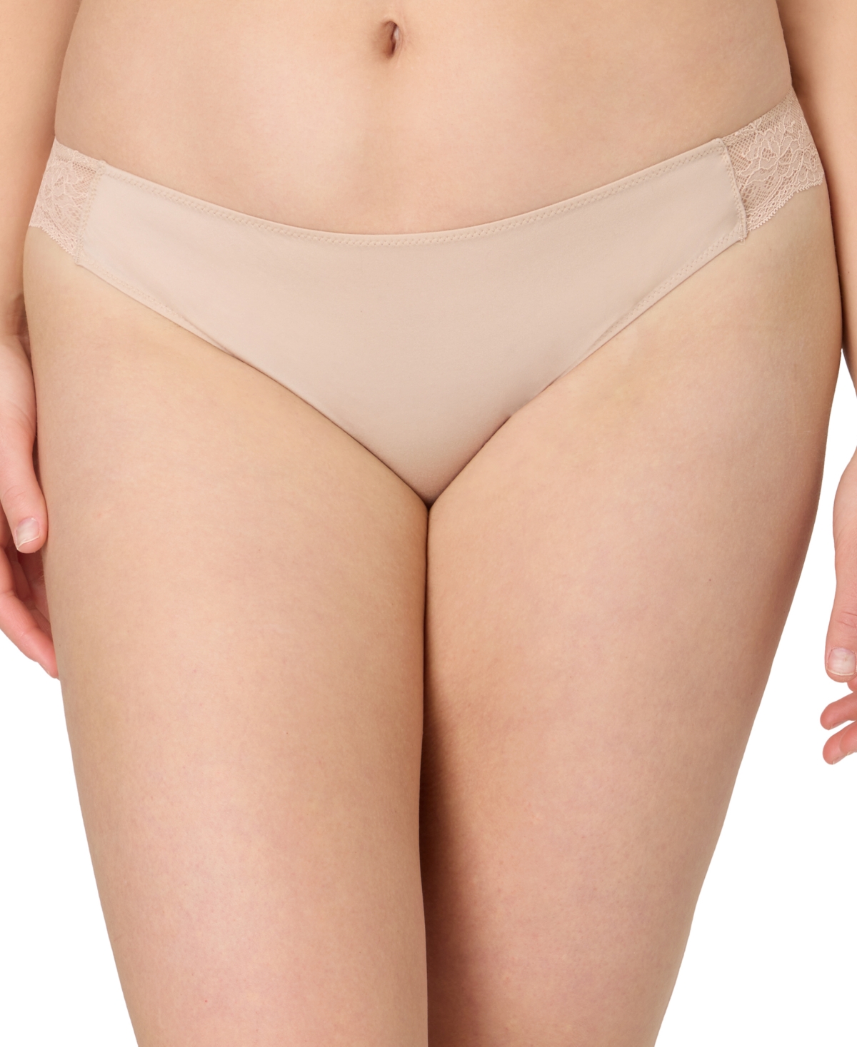 Maidenform Comfort Devotion Lace Back Tanga Underwear 40159 In Brown