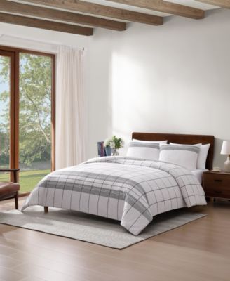 Brooklyn Heights Stripe Cotton 3-Pc. Duvet Cover Set, Full/Queen