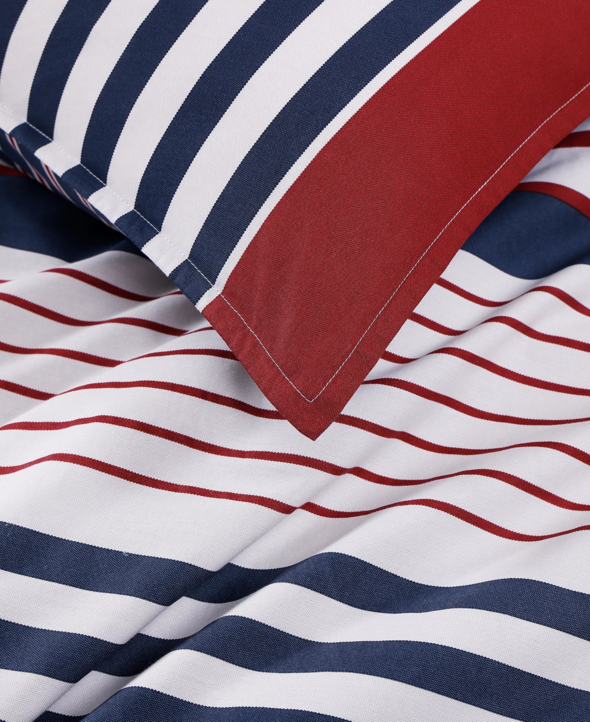Tommy Hilfiger Brooklyn Stripe Cotton 3-pc. Duvet Cover Set, Full/queen In Multi