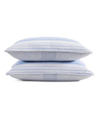 Bold Stripe Textured Cotton Reversible 3-Pc. Quilt Set, Full/Queen