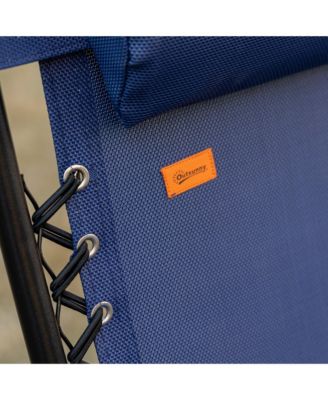 Zero Gravity Chair Set with Folding Table & Cup Holder Trays,