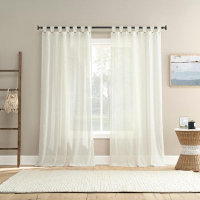 Wescott Linen Blend Sheer Tab Top Curtain Panel