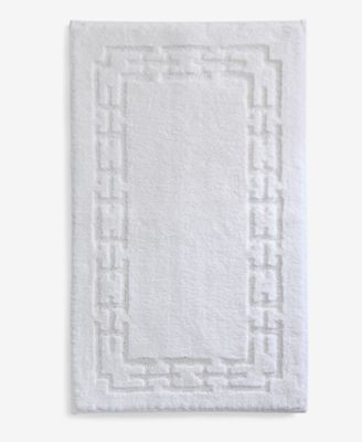 Sculpted Chain-Link Cotton Bath Rug, 20" x 34"