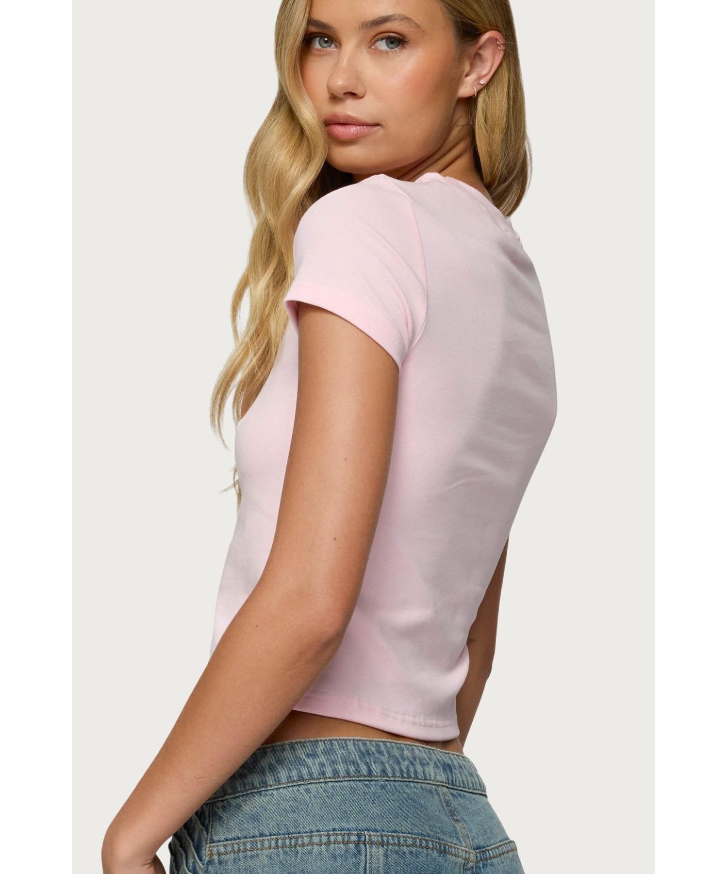 Womens Orchid Gemstone T Shirt