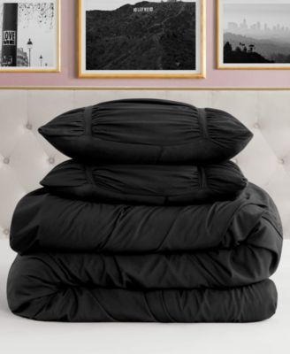 Ribbon Ruched 3-Pc. Comforter Set, Full/Queen