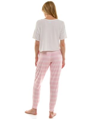 Women's Ultra-Soft Jogger Pajama Bottoms, Set of 2
