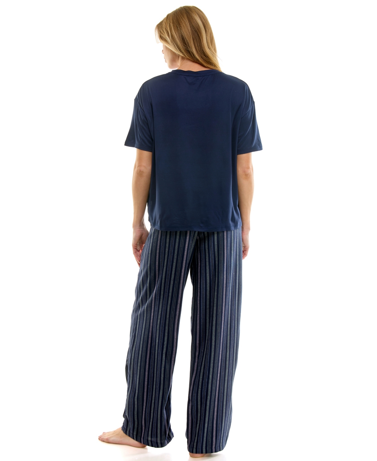 Roudelain Women's Drop Shoulder Crew Neck T-shirt In Blue