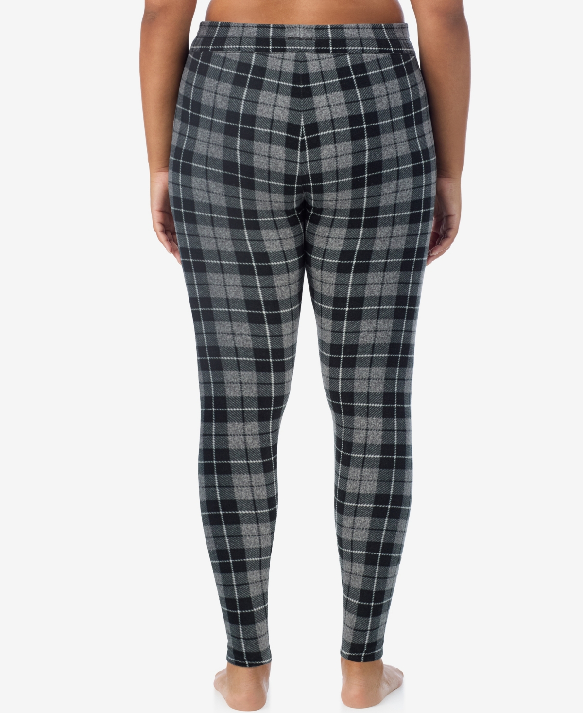 Cuddl Duds Plus Size Fleecewear Stretch Leggings In Gray