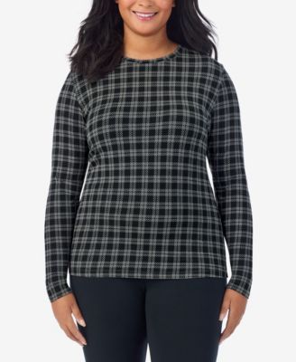 Plus Size Crewneck Long Sleeve Top