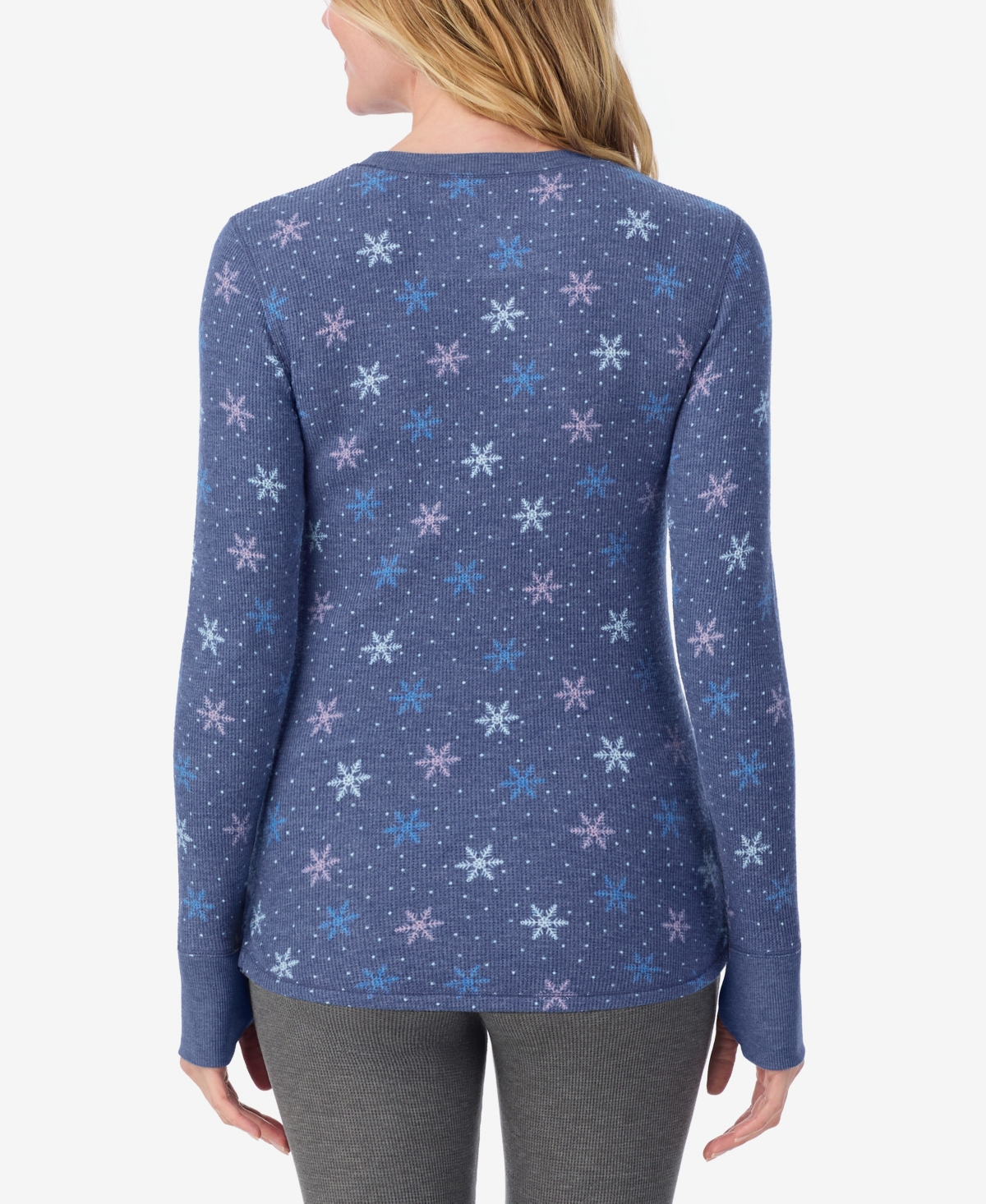 Cuddl Duds Petite Long Sleeve Top In Multi