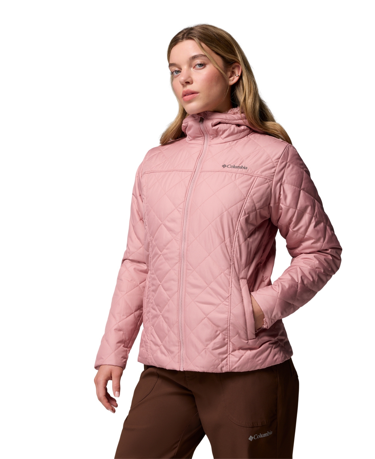 Columbia Women's Copper Crest Ii Quilted Hooded Jacket In Neutral